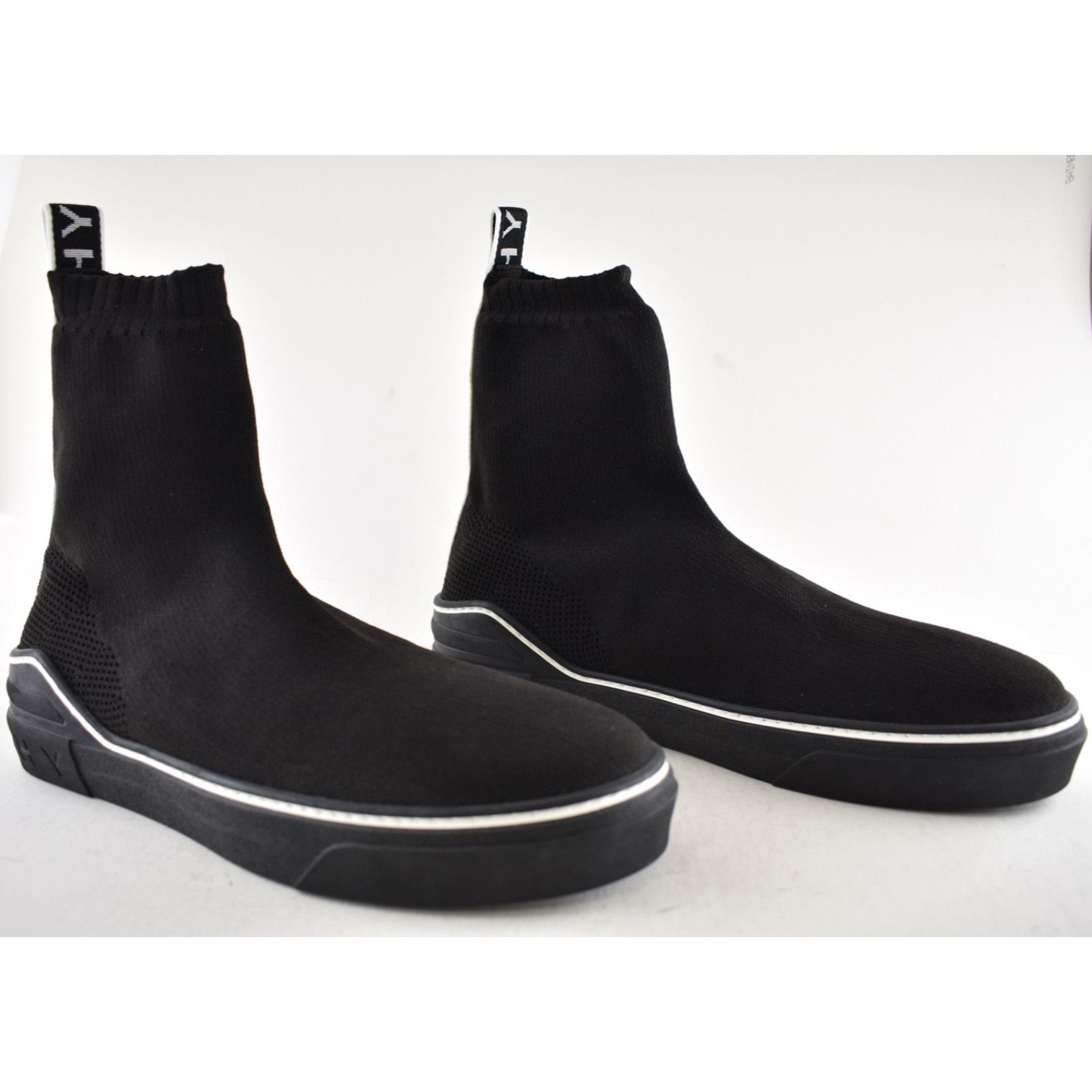 Givenchy Givenchy George V Sock Black White High Top Knit Sneaker 43 Size US 10 / EU 43 - 4 Thumbnail