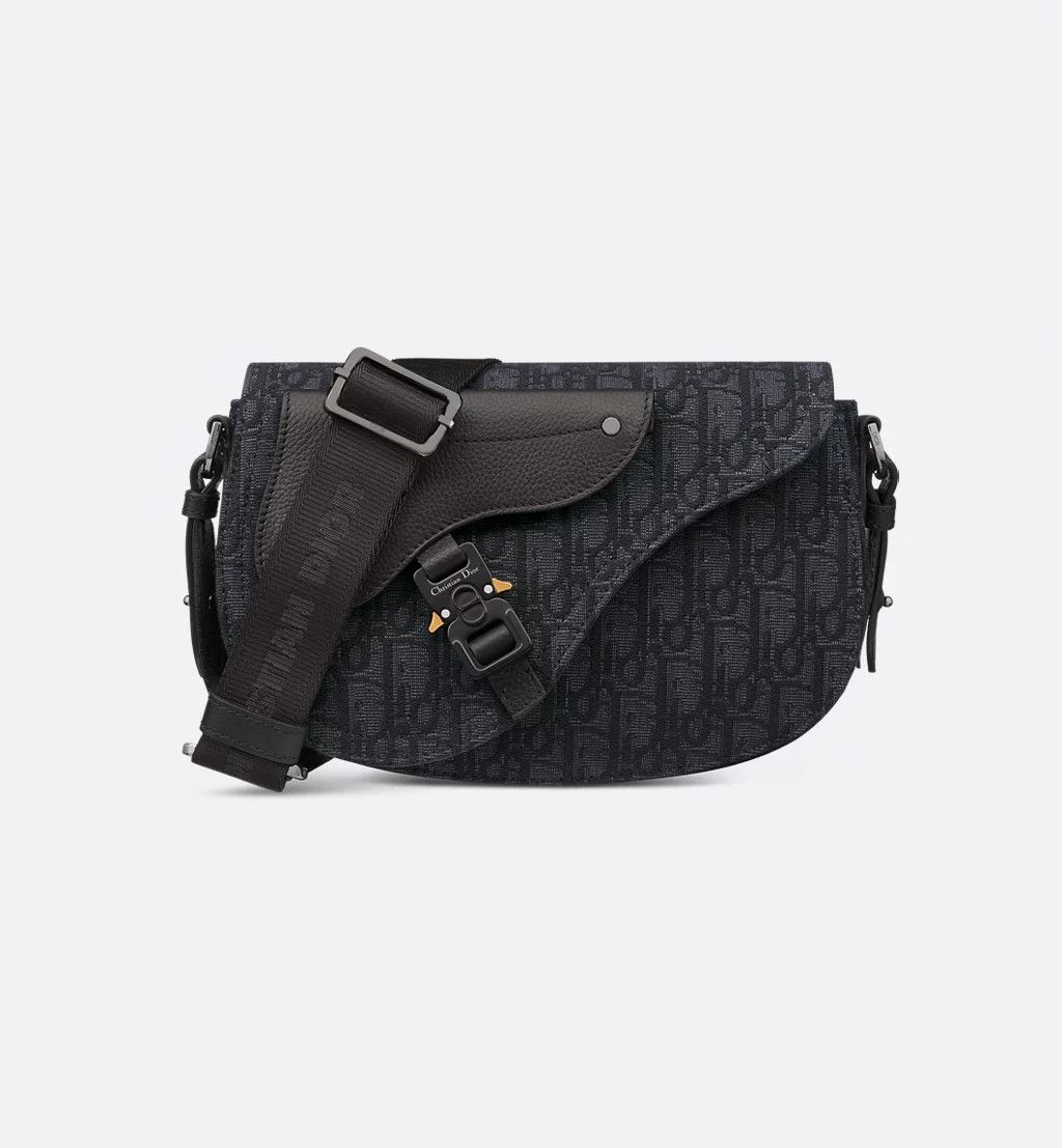 Dior Saddle Messenger Bag 1Adpo325Yky_H03E in Black, Men's