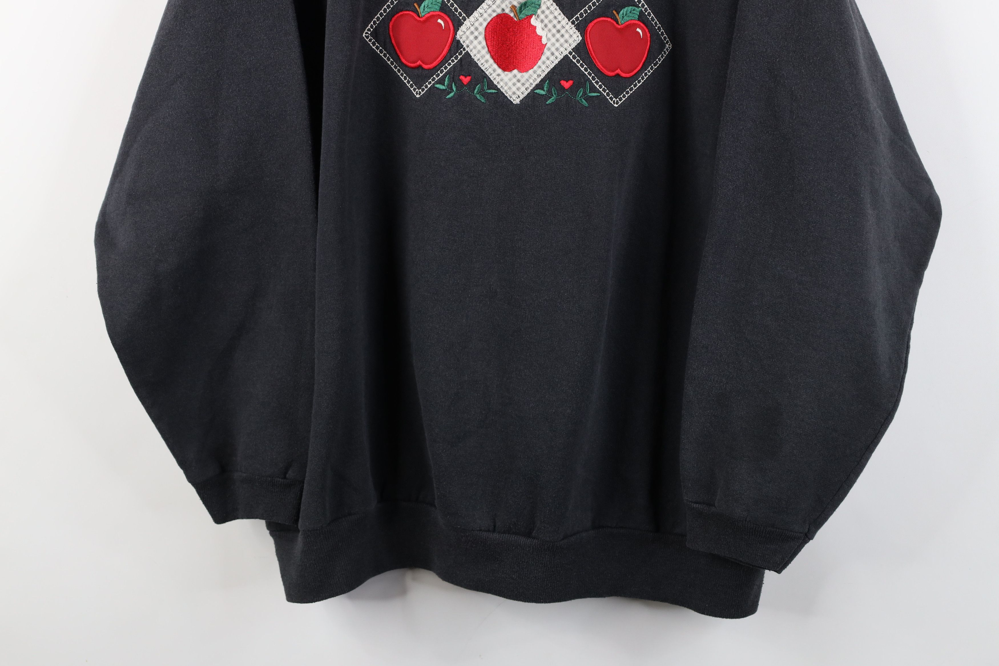 Vintage Vintage 90s Streetwear Farmhouse Heart Apple Sweatshirt USA Size XXL / US 16-18 / IT 52-54 - 3 Thumbnail