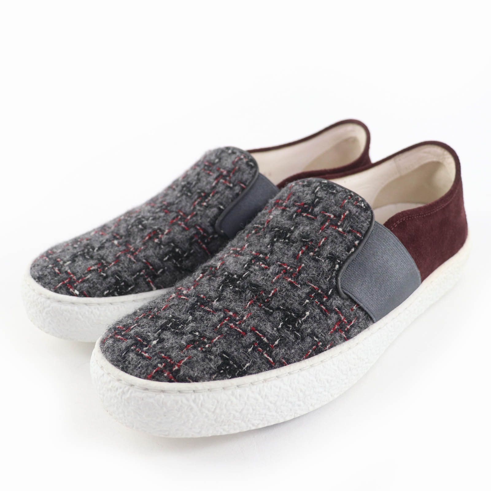 Chanel Chanel Chanel COCO Mark Tweed Suede Sneakers Suede Shoes G31713 DUTY FREE for USA Size ONE SIZE - 1 Thumbnail