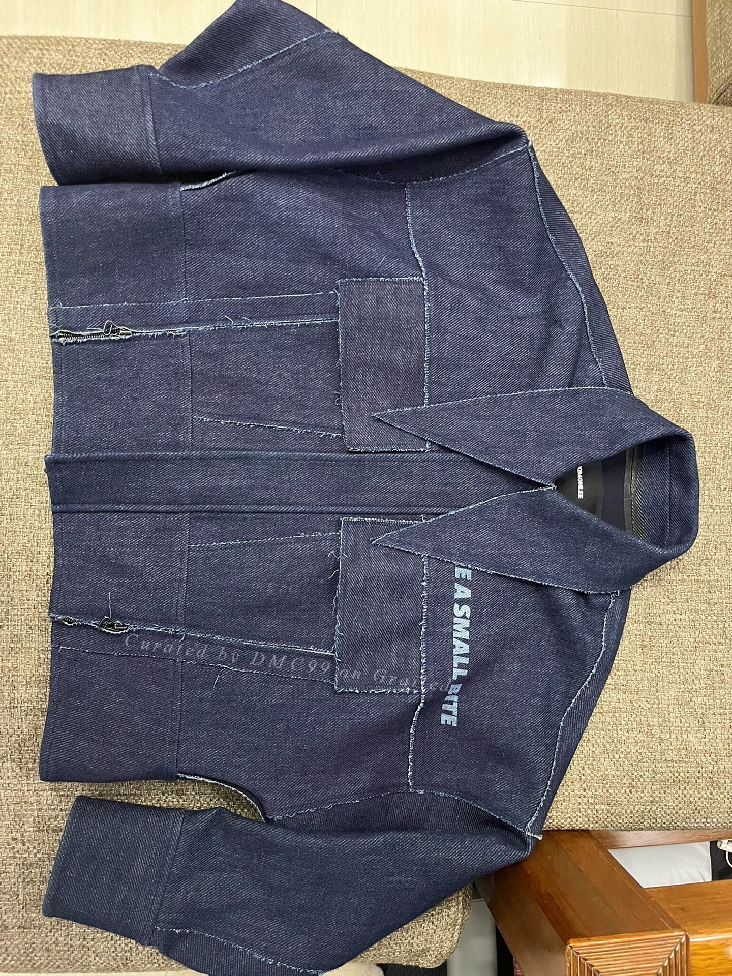 Ximon Lee Ximonlee 16SS Sword Collar Denim Jacket Size US S / EU 44-46 / 1 - 1 Thumbnail