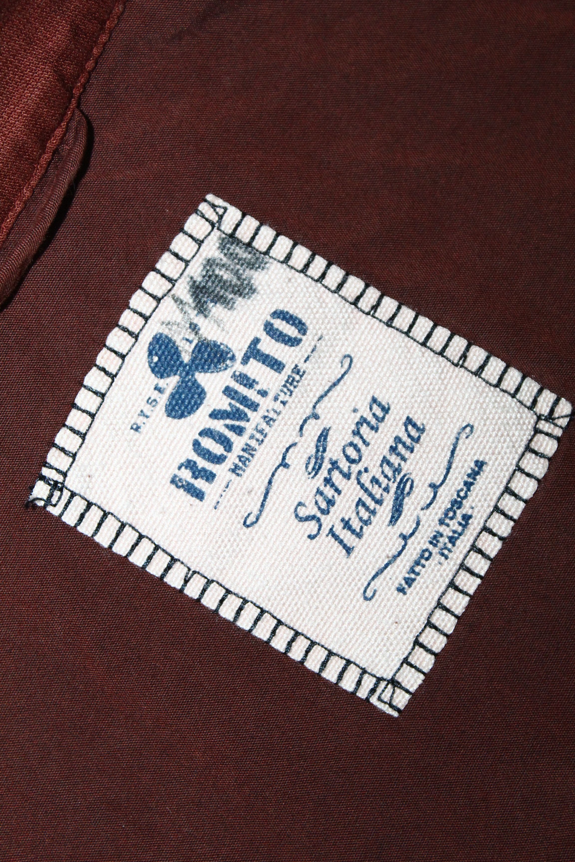 Barena Venezia Romito manifatture buttons up grandad-colllar twill jacket Size US XS / EU 42 / 0 - 10 Thumbnail