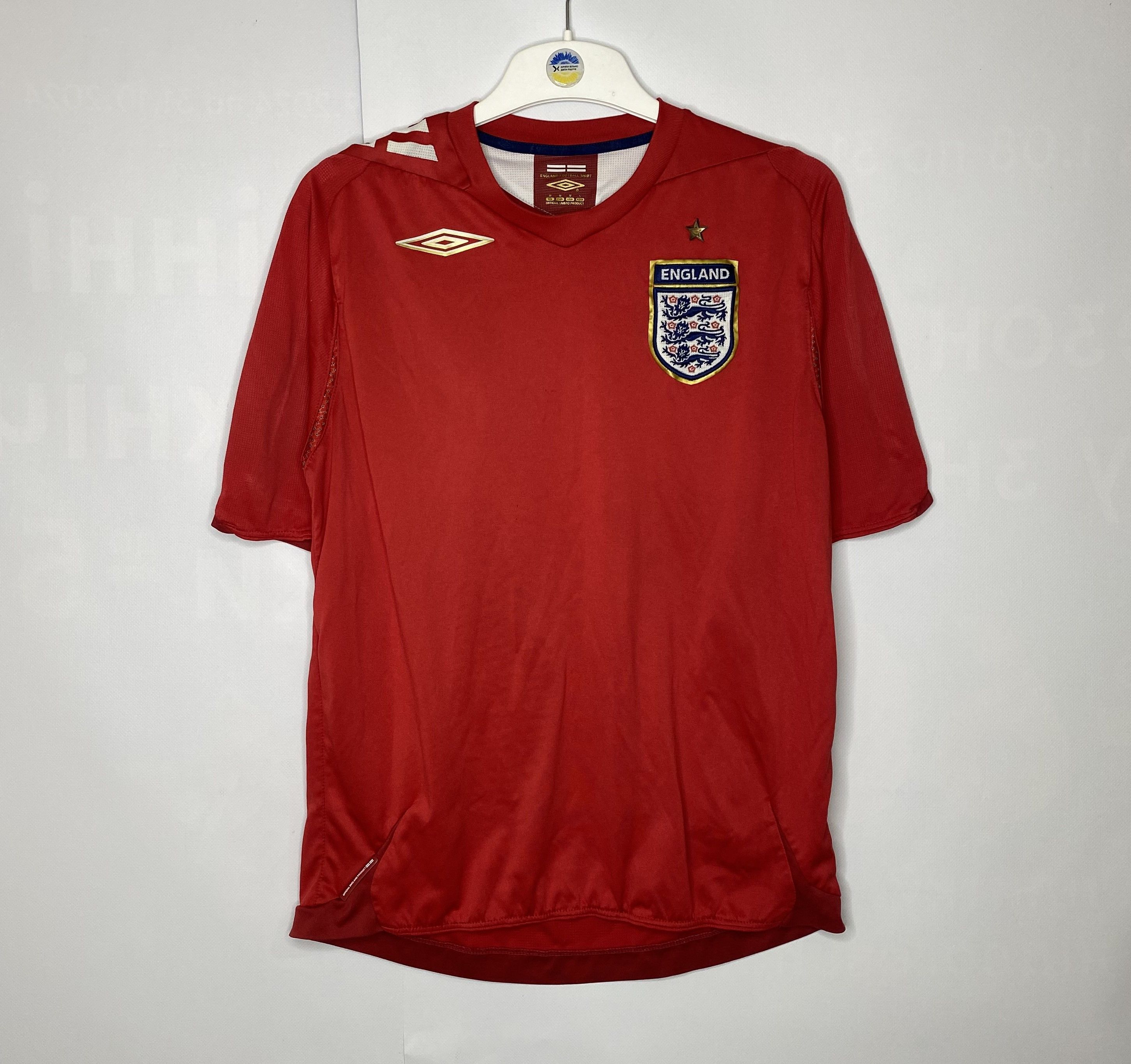 Umbro ENGLAND TEAM 2006 2008 AWAY FOOTBALL SHIRT SOCCER JERSEY Size US M / EU 48-50 / 2 - 1 Thumbnail