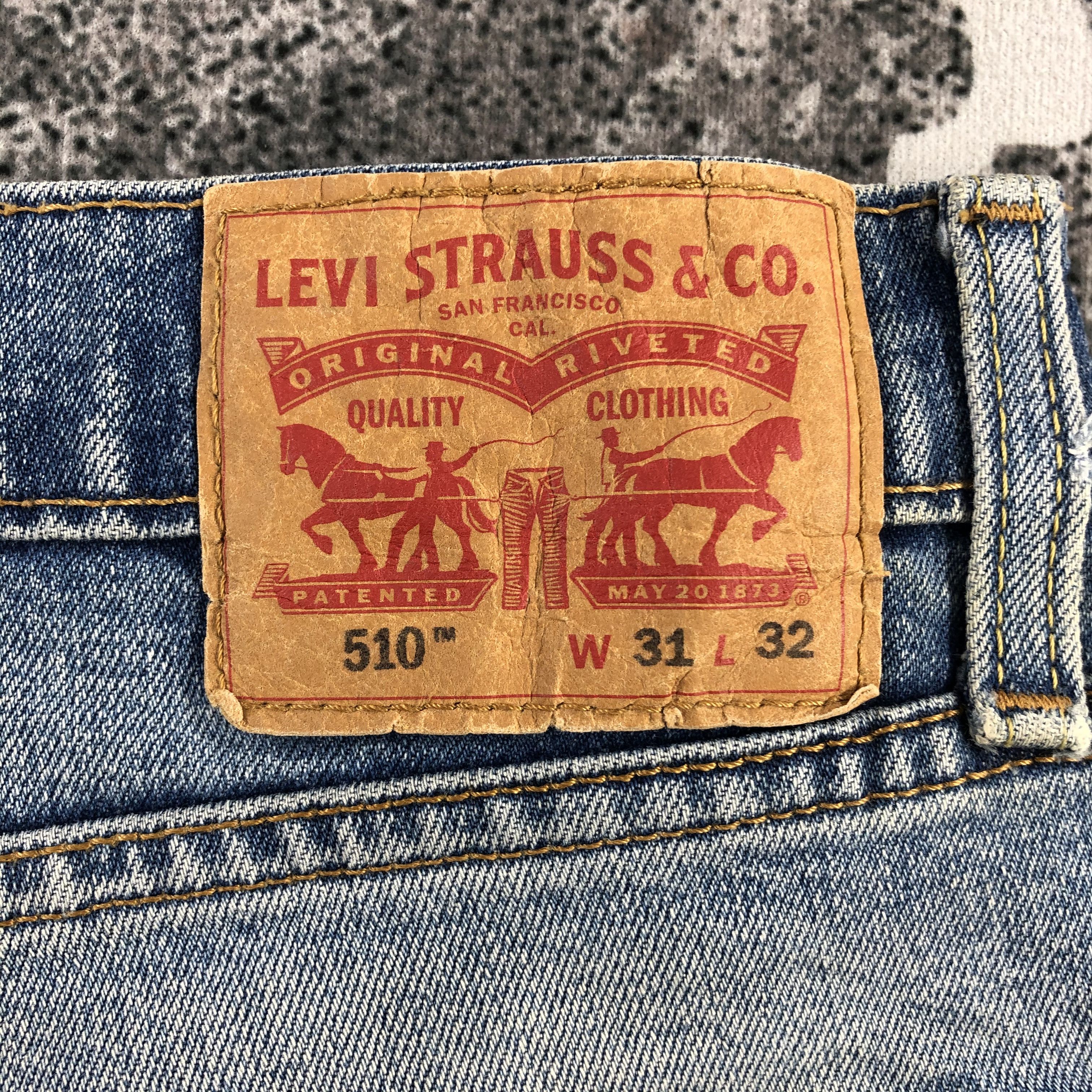 Levi's Levi's 510 Jeans Faded Blue Denim KJ839 Size US 31 - 5 Thumbnail