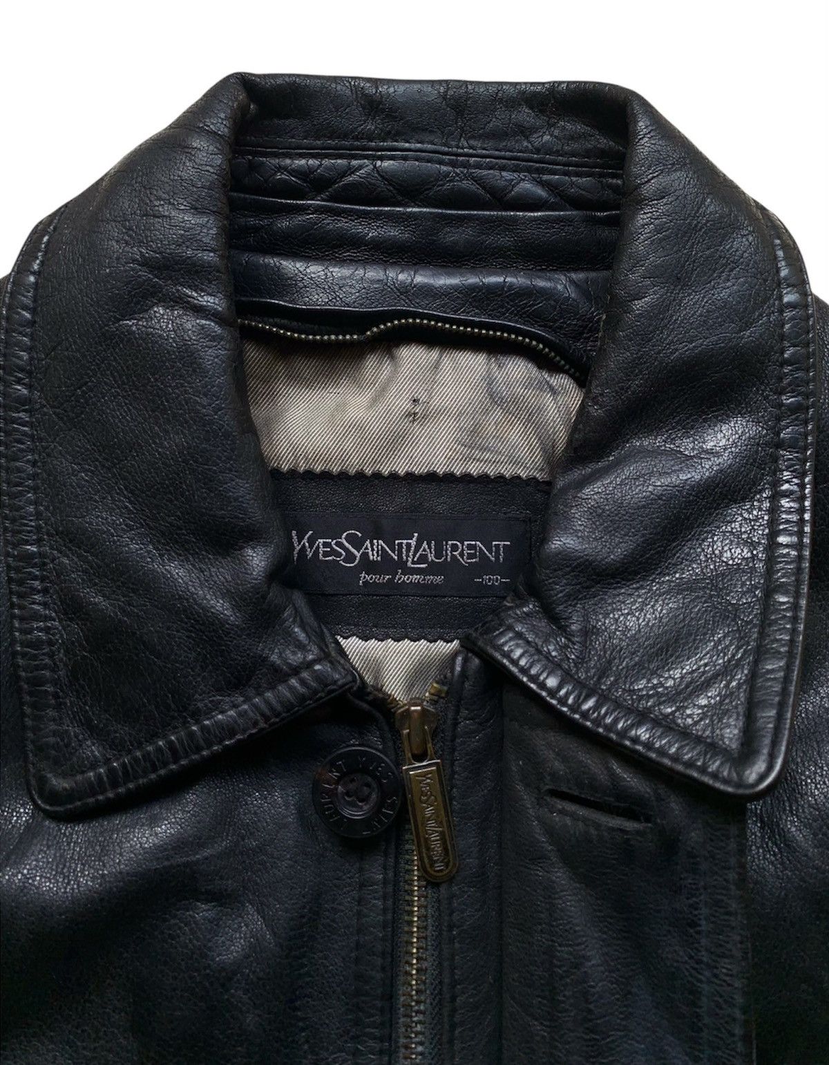 Yves Saint Laurent Viyves saint laurent pour homme sheepskin leather jacket Size US L / EU 52-54 / 3 - 3 Thumbnail