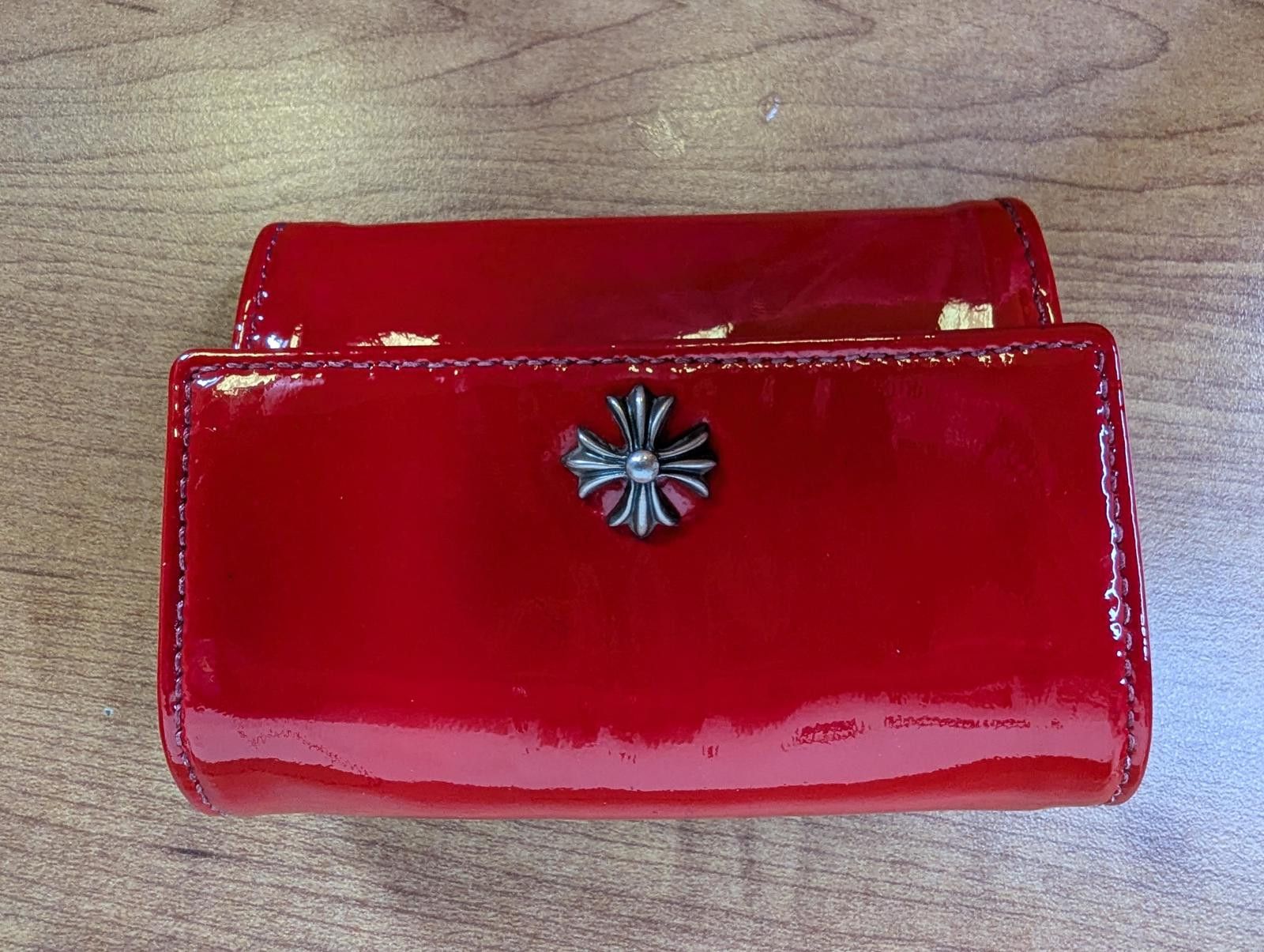 Chrome Hearts Chrome Hearts Patent Enamel Leather Wallet in Red Size ONE SIZE - 4 Thumbnail