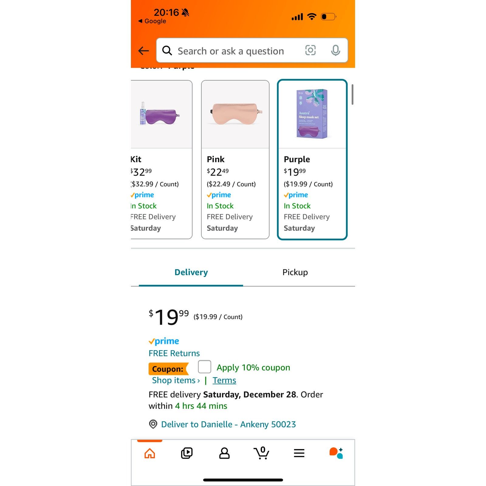 Other ASUTRA Silk Weighted Eye Mask Size ONE SIZE - 2 Thumbnail