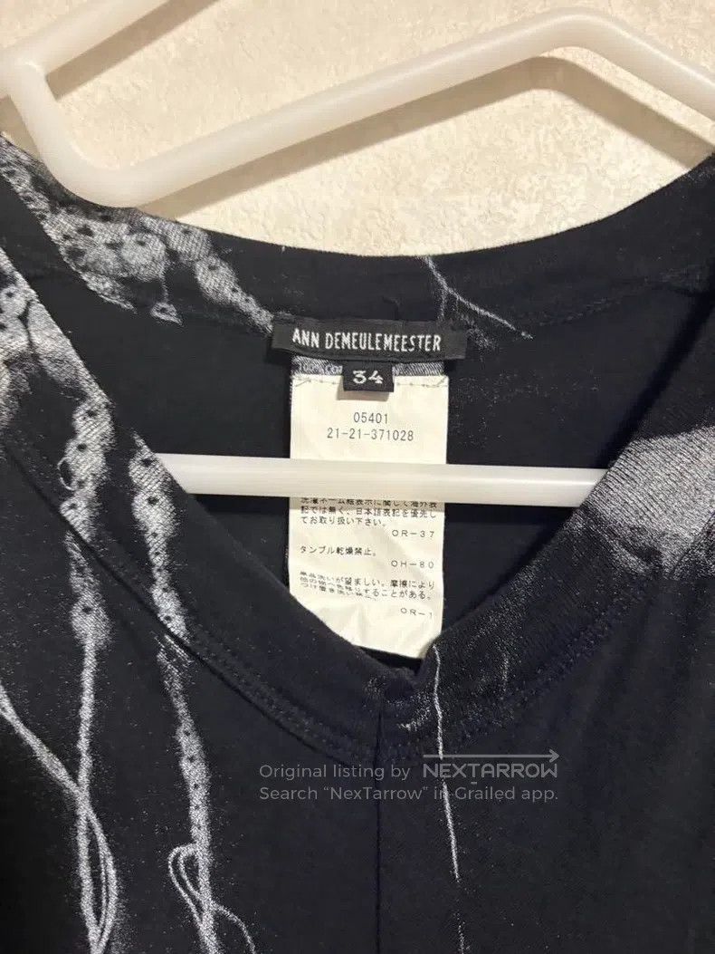 Ann Demeulemeester Ann Demeulemeester 34 17ss Black Feather Necklace T-Shirt Size S / US 4 / IT 40 - 3 Thumbnail