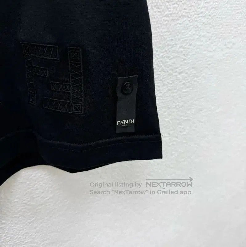 Fendi Fendi Black Cotton Short Sleeve Men's T-shirt . Size US S / EU 44-46 / 1 - 3 Thumbnail