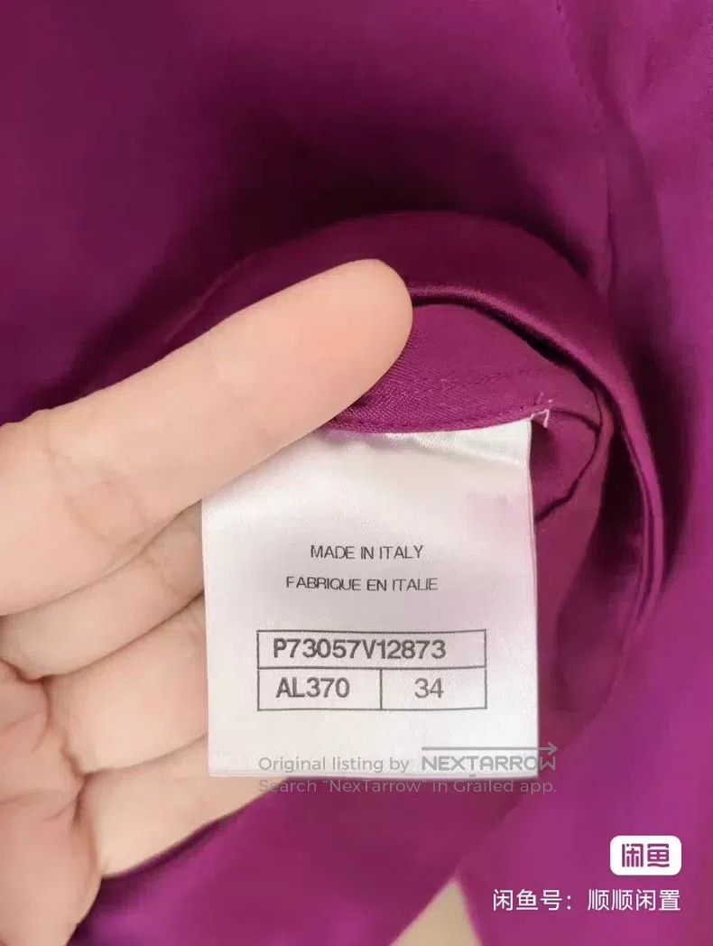 Chanel Chanel Purple silk shirt Size XXS / US 00 / IT 34 - 6 Thumbnail