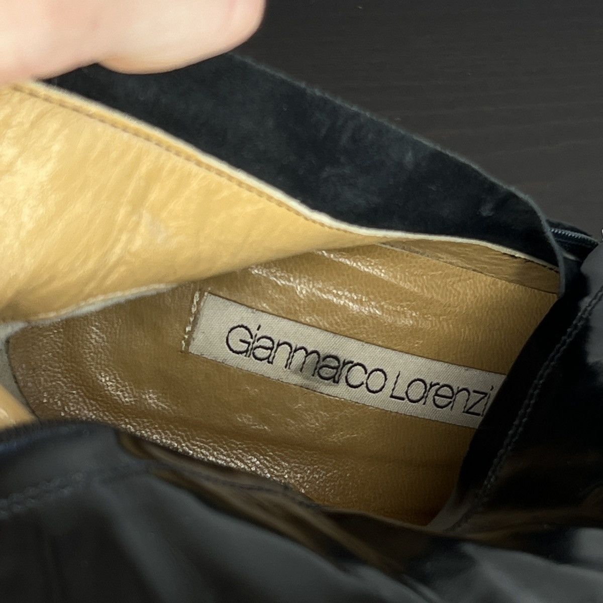 Vintage Gianmarco Lorenzi boots High Black Leather Y2K Coquette Size US 7 / IT 37 - 12 Thumbnail