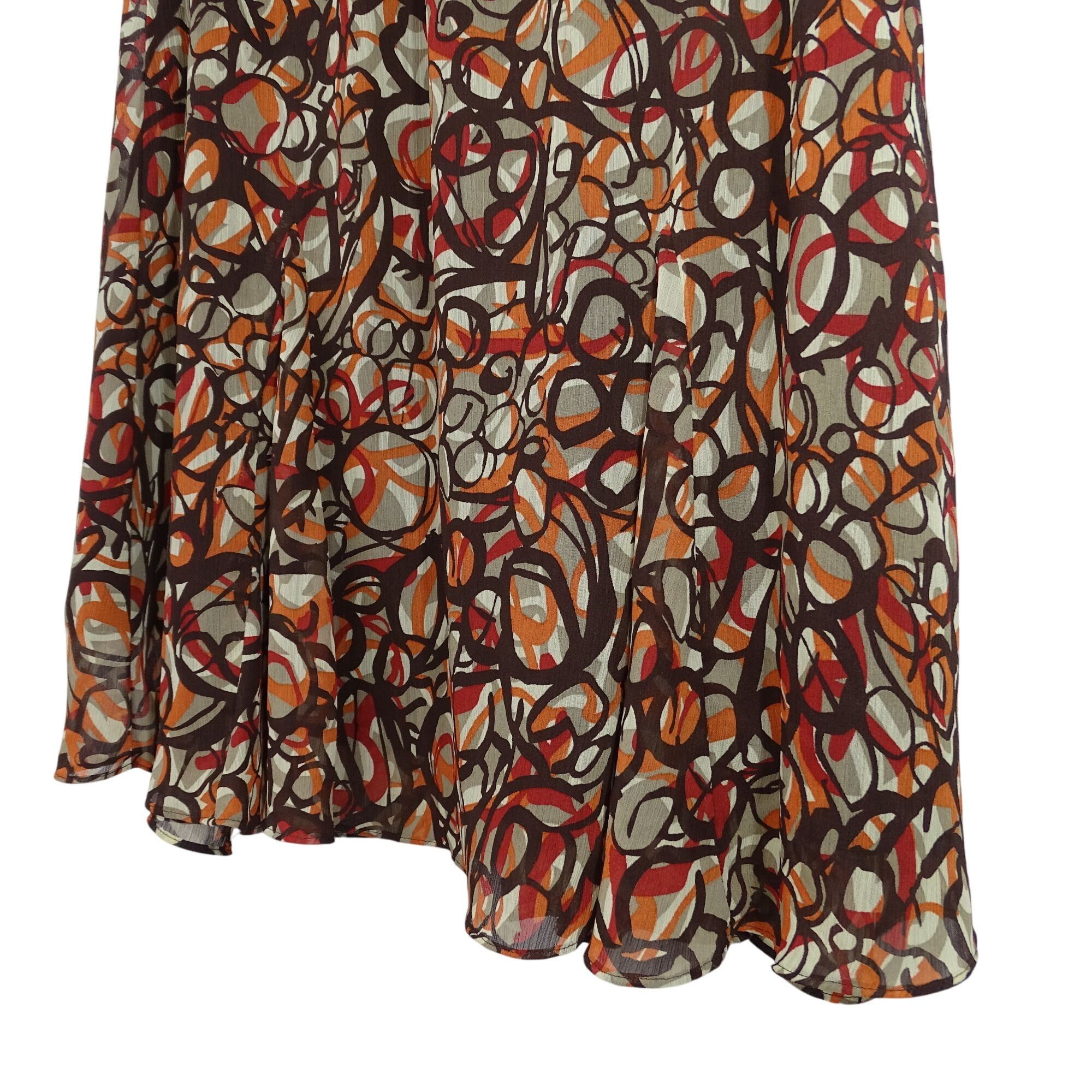 Other Elementz Multicolor Abstract A-line Midi Skirt Women Size S Size 25" / US 0 / IT 36 - 4 Thumbnail