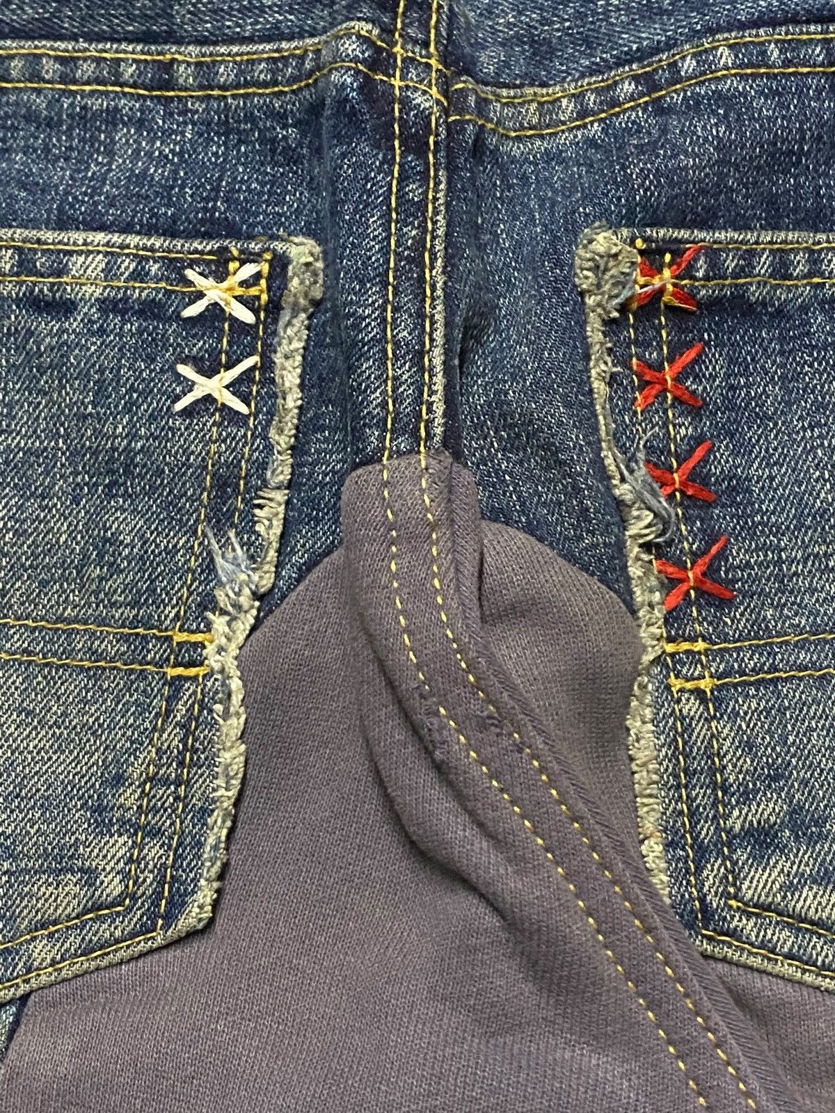 Kapital Rare Japanese Ozone Rock Brand Mud Wash Baggy Jeans Size US 34 / EU 50 - 14 Thumbnail
