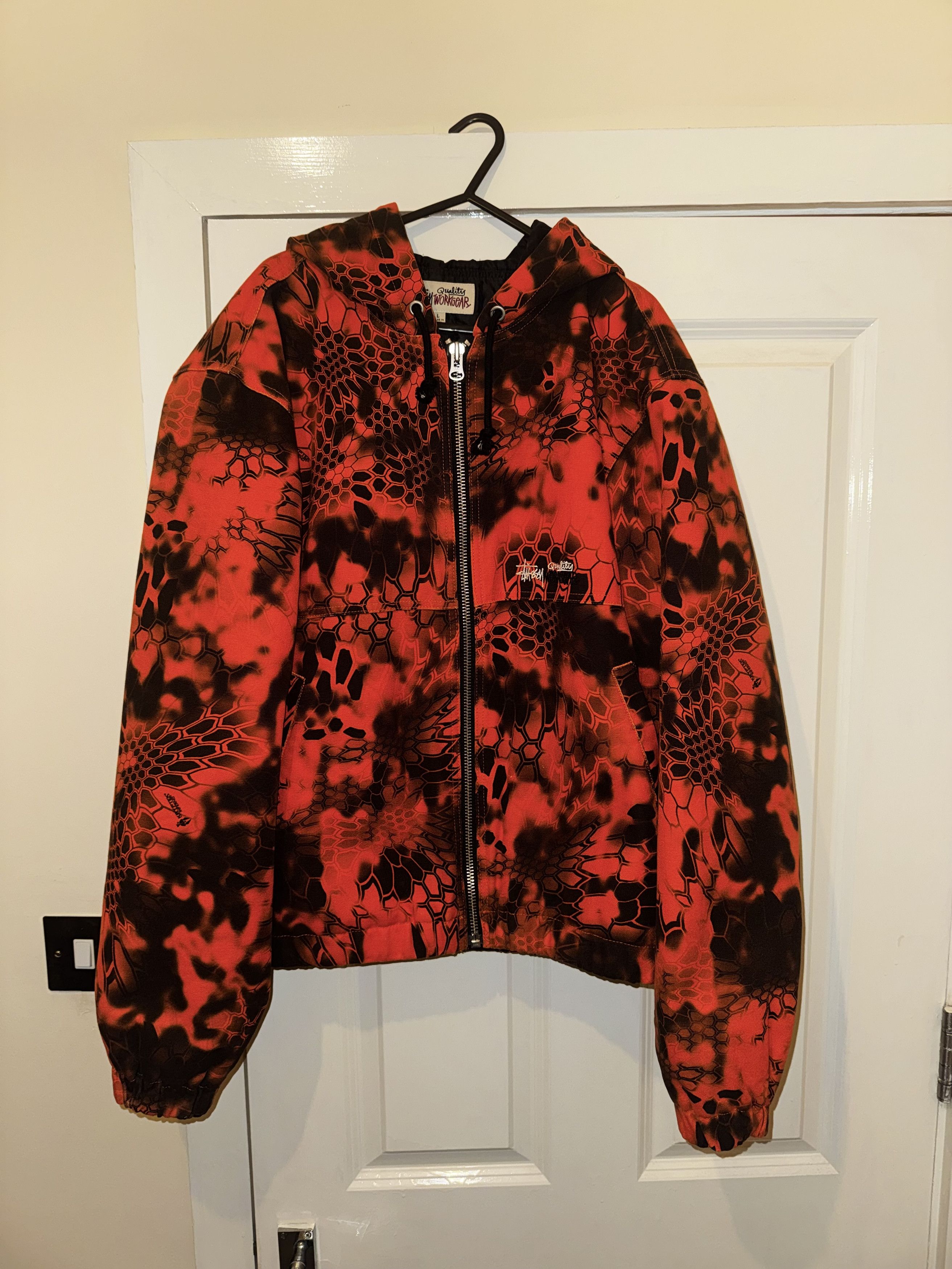 Stüssy Washed Canvas Shop Jacket Leopard Stüssy Washed Canvas Shop Jacket Leopard Stussy STUSSY WASHED