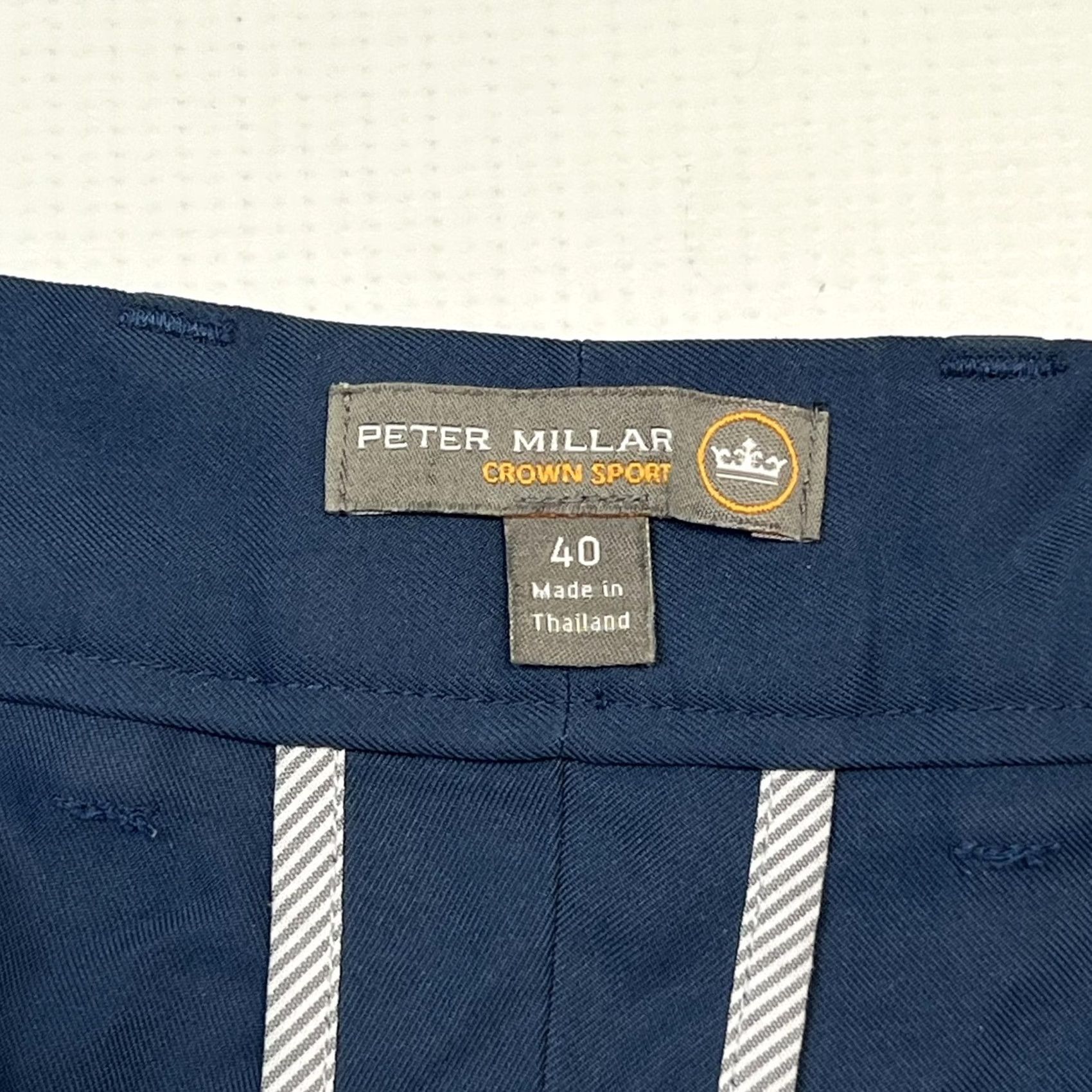 Peter Millar Peter Millar Crown Sport Shorts Mens 40 Blue Chino Golf Lightweight Breathable Moisture-Wicking Quick Dry Flat Front Regular Inseam 9in Pockets Size US 40 / EU 56 - 6 Thumbnail