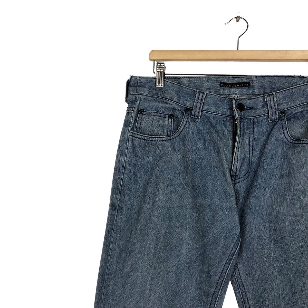 Nudie Jeans Nudie light Blue Jean Rare Famous Brand Size US 34 / EU 50 - 6 Thumbnail