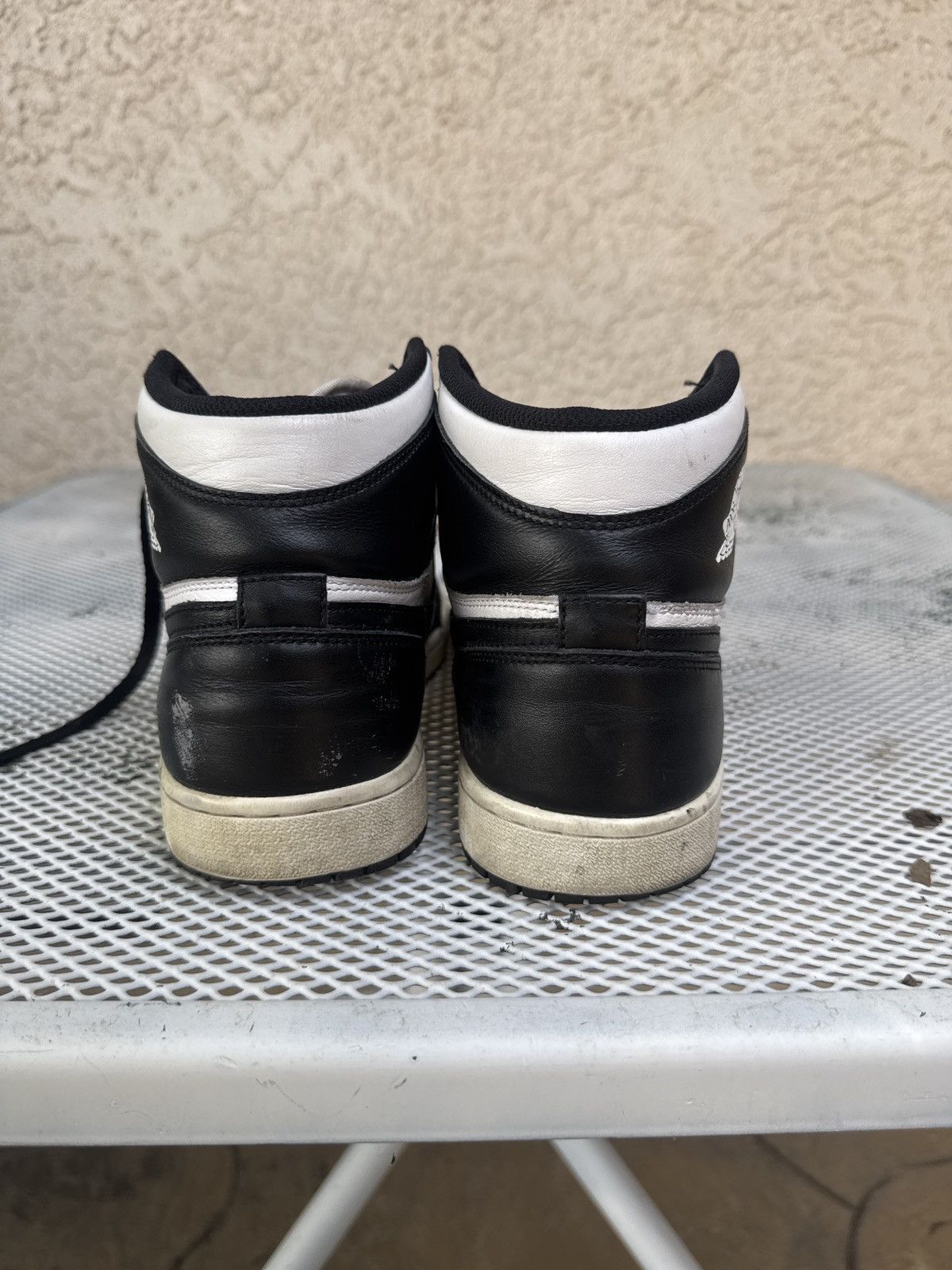 Jordan Brand Retro Jordan 1 Black White 2014 Size US 9.5 / EU 42-43 - 6 Thumbnail