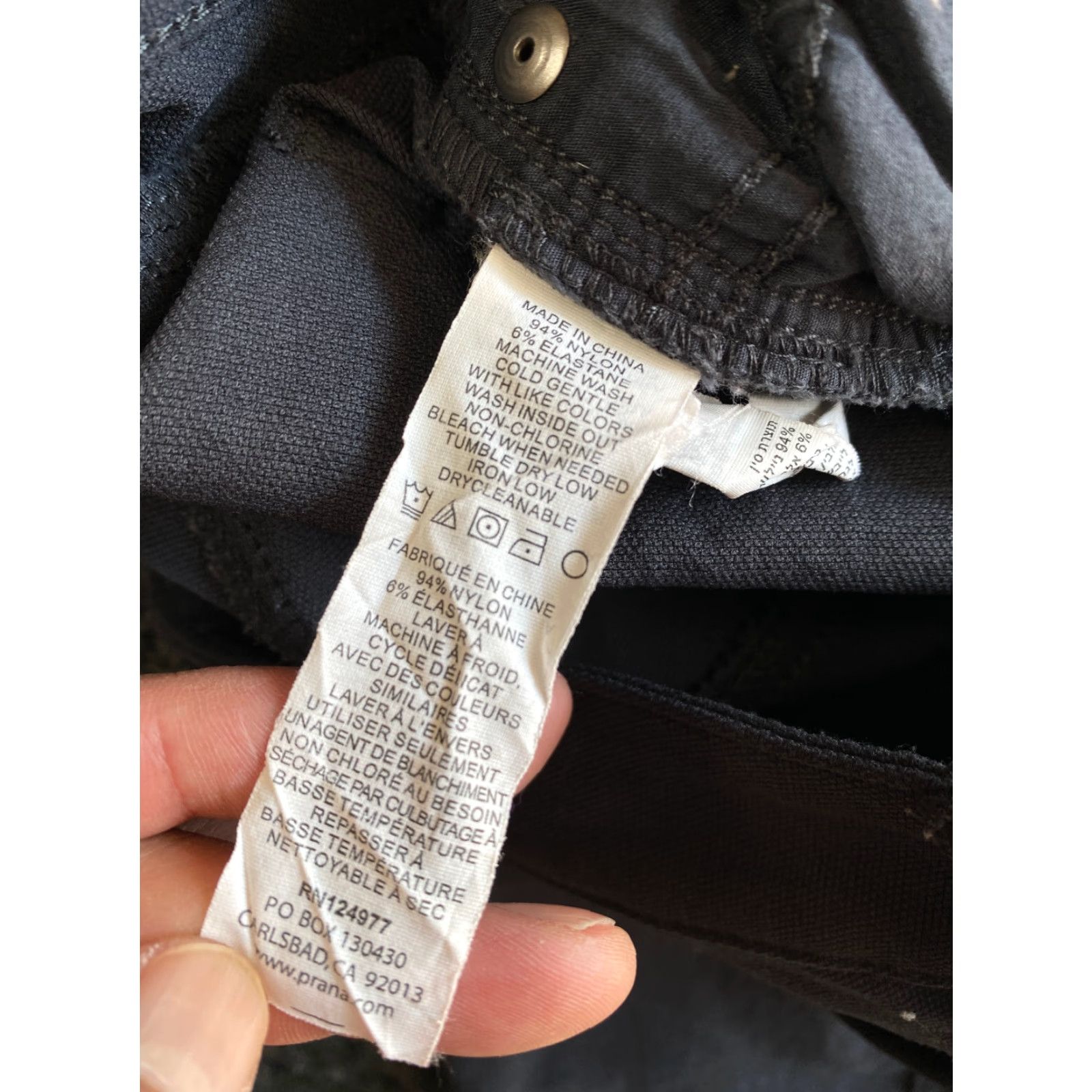 Prana prAna Brenna Moto Pants Womens Size 6 Black Regular Inseam 31 in Skinny Stretch Pants Size 28" / US 6 / IT 42 - 6 Thumbnail