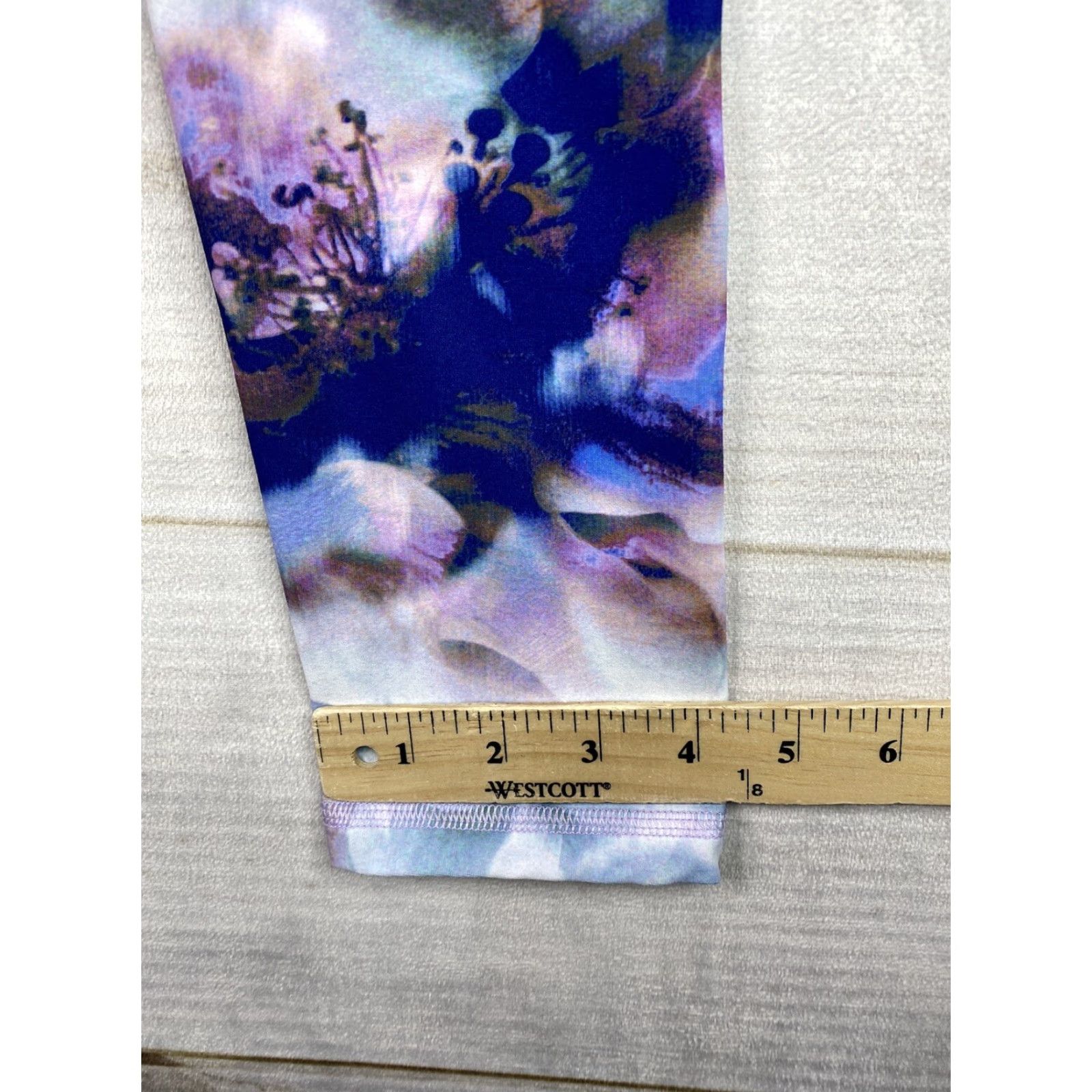 Olive Live Love Dream Leggings Women M Blue Tie Dye Skinny Pull On Workout Shirt? Size 32" / US 10 / IT 46 - 6 Thumbnail