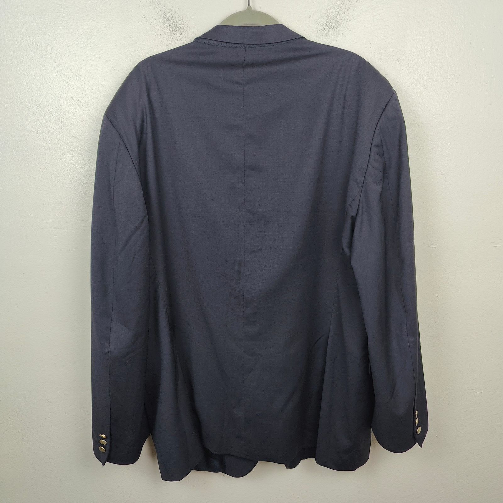 Burberry London Blazer Mens 52 US 42 Navy Blue 100% Wool