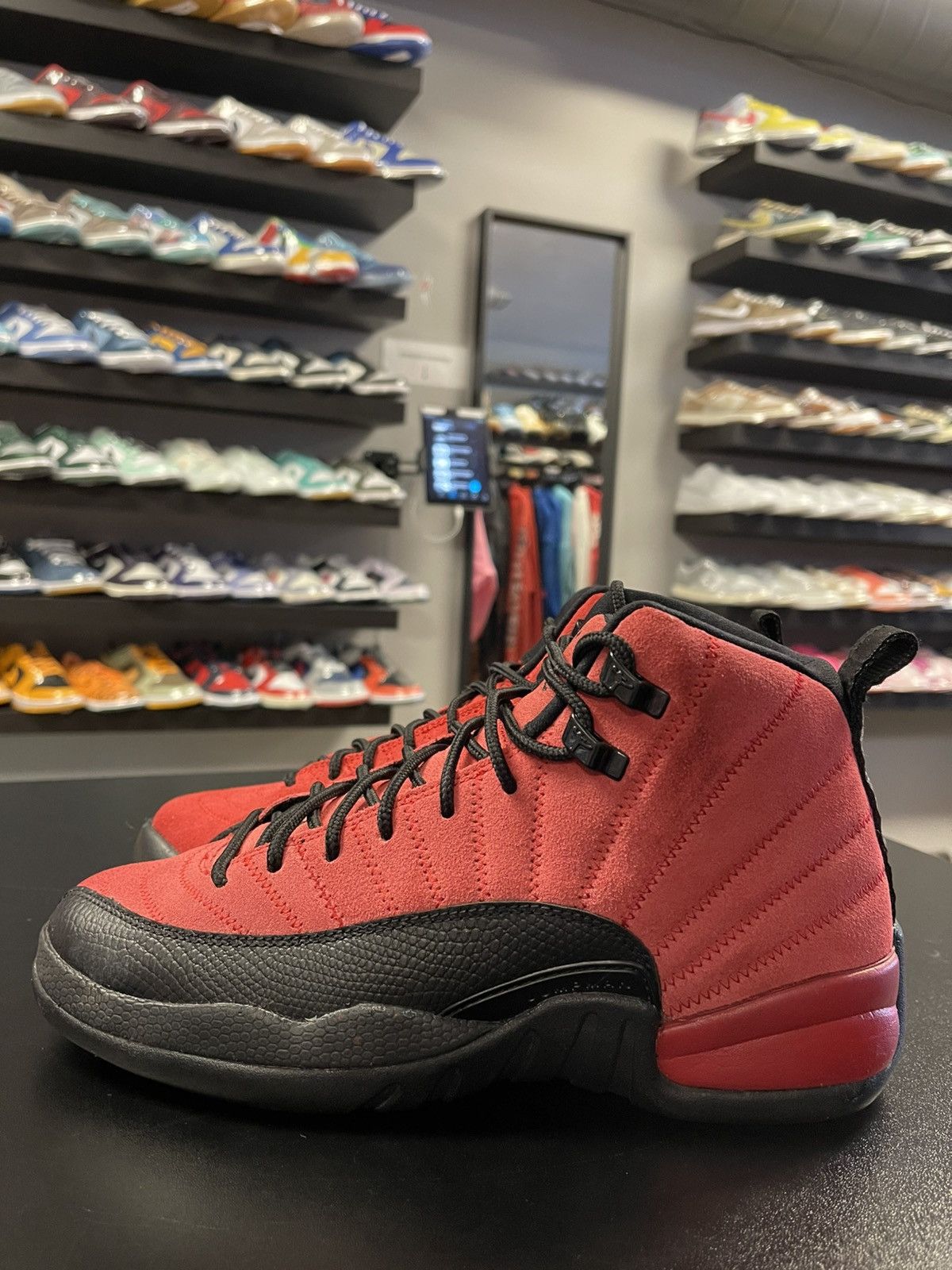 Size 7y Nike Air Jordan 12 Retro GS 'Reverse Flu Game