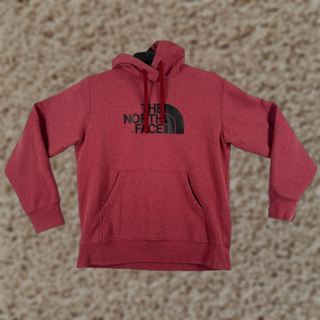 The North Face The North Face Men Hoodie Sweatshirt Pullover Red M Cotton Jersey Pocket Logo Regular Size - Shirt? Size US M / EU 48-50 / 2 - 1 Thumbnail