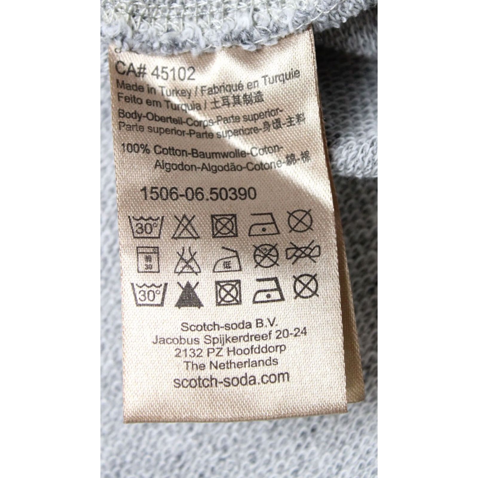 Scotch & Soda SCOTCH & SODA Sweatshirt Men M Pullover Crew Neck Melange Grey Size US M / EU 48-50 / 2 - 6 Thumbnail