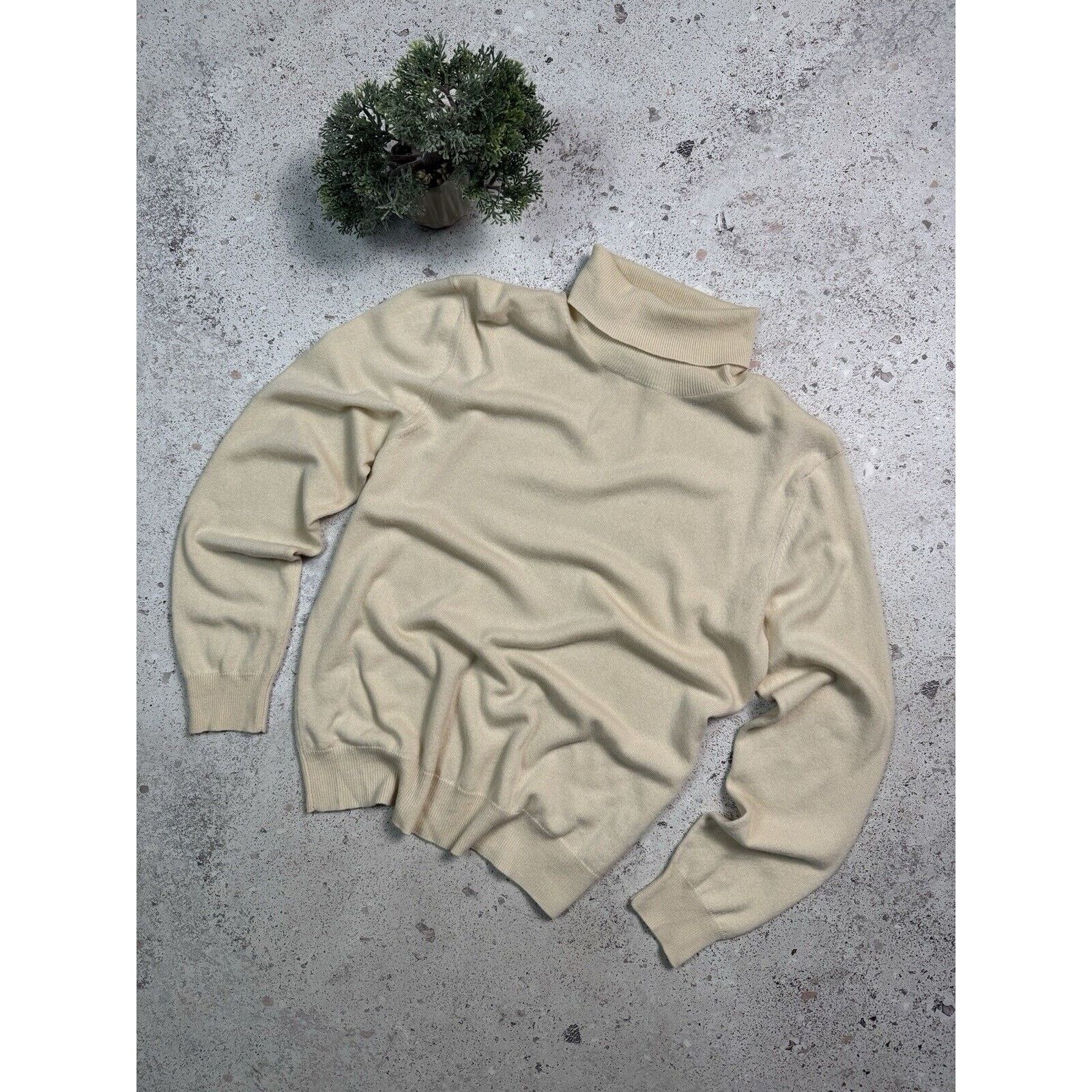 Michele Negri Cashmere Turtleneck Wool Sweater Casual Italy