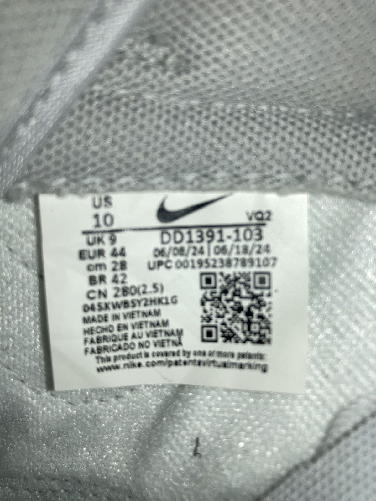 Nike Nike dunk low grey fog Size US 10 / EU 43 - 11 Thumbnail