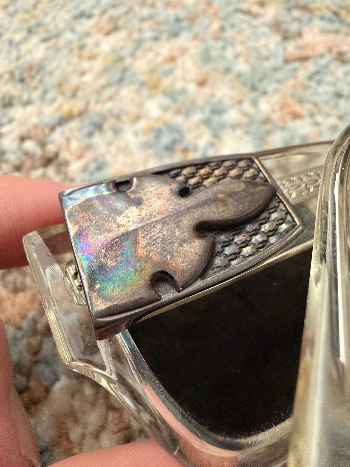 Chrome Hearts Chrome Hearts G-Money I Flerknee Rainbow Patina Sunglasses Size ONE SIZE - 3 Thumbnail