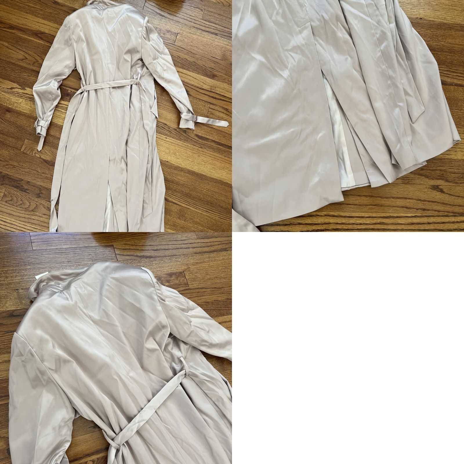 Vintage donnee par dieu Silk Coat Women S Beige Polyester Coat Regular Size S Size S / US 4 / IT 40 - 8 Thumbnail