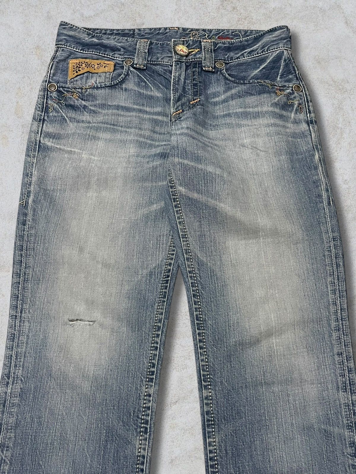 Edwin Vintage Edwin Blue Trip Tripping Multicolour Liner Wash Jean Size 31" - 3 Thumbnail