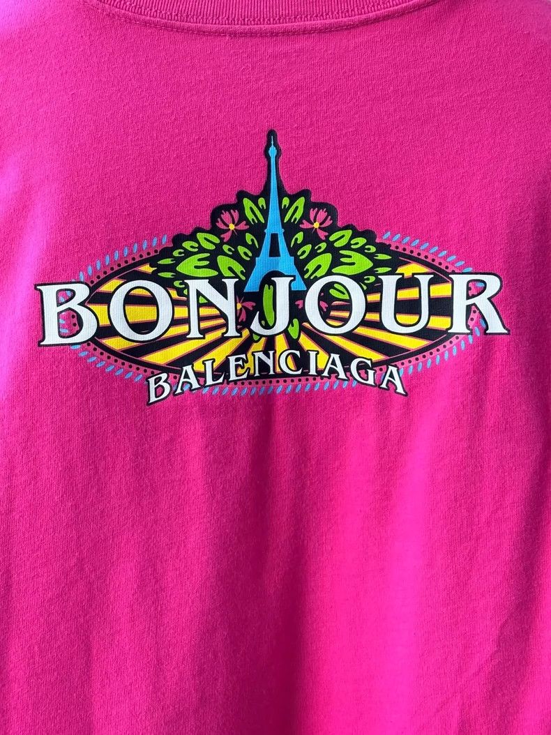Balenciaga Balenciaga Rose printed short-sleeved T-shirt 2503-Nextarro Size US M / EU 48-50 / 2 - 2 Thumbnail