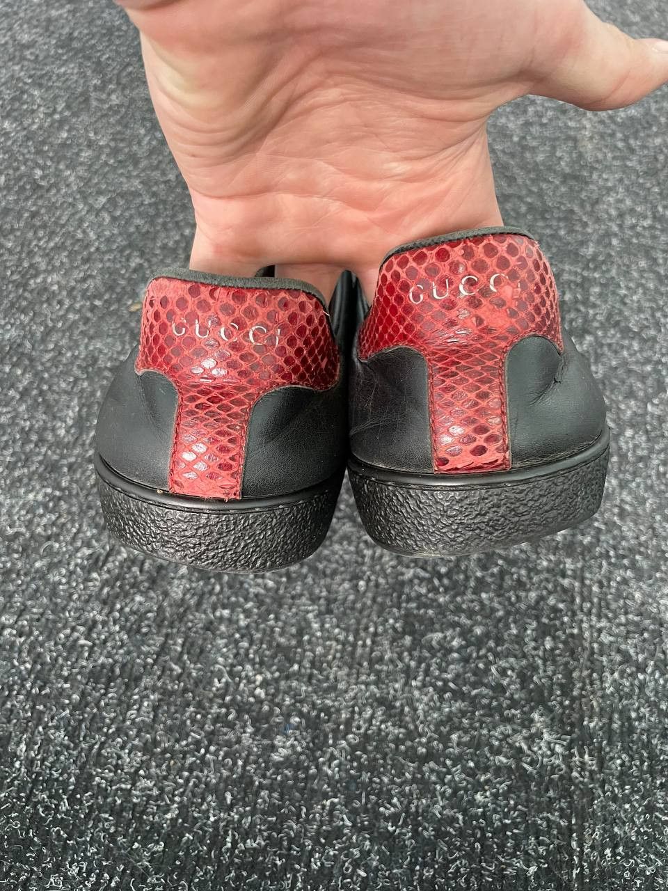 Designer × Gucci × Vintage GUCCI BLACK ACE SNEAKERS Size US 10 / EU 43 - 5 Thumbnail