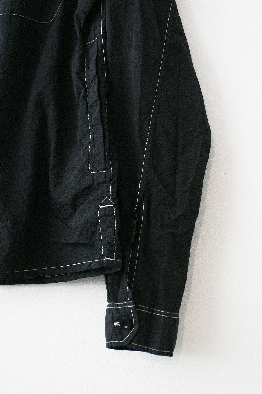 Albam Albam Nylon Contrast Stitch Black Overshirt Full Zip Jacket Size US M / EU 48-50 / 2 - 3 Thumbnail