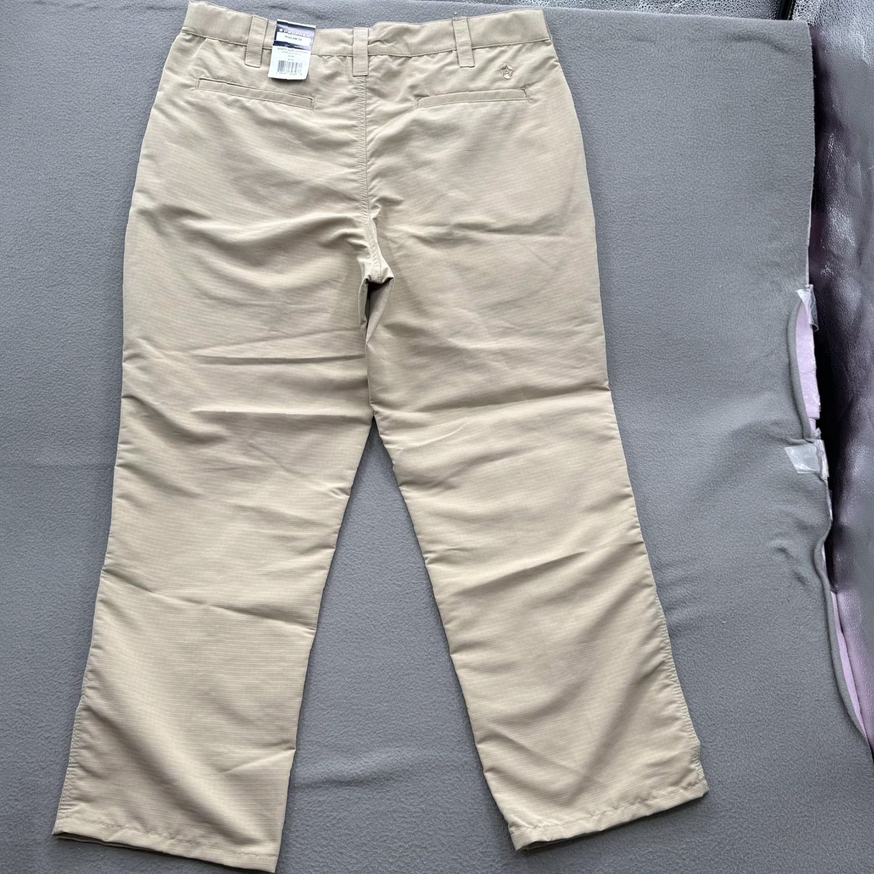 Propper Propper Mens Pants 38x36 Khaki EdgeTec Slick Pant Soil Stain Resistant DWR Duty Workwear Flat Front Pockets Polyester Size US 38 / EU 54 - 2 Thumbnail