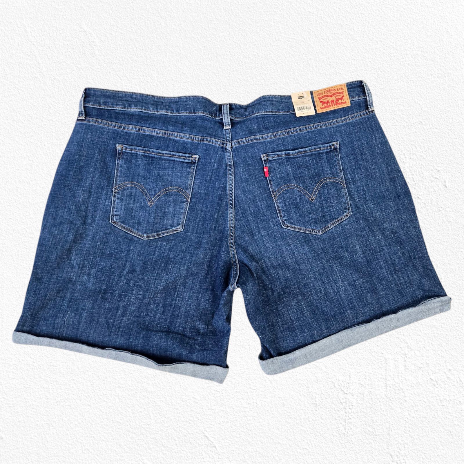 Levi's Levi's Medium Classic Mid-Length Distressed Shorts Size 24W Size 37" - 10 Thumbnail