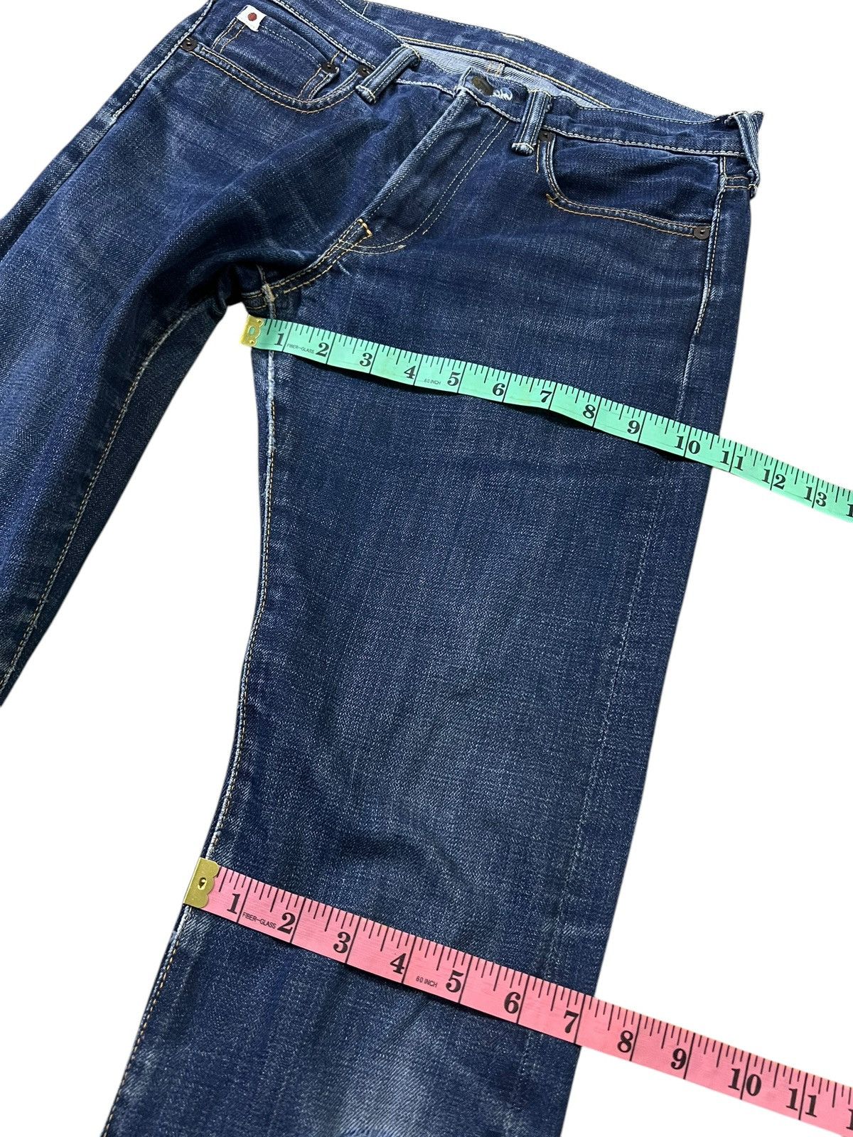 45rpm × If Six Was Nine × Le Grande Bleu (L.G.B.) Vintage 90’s Style 45rpm Distress Jeans Very Rare Size US 28 / EU 44 - 18 Thumbnail