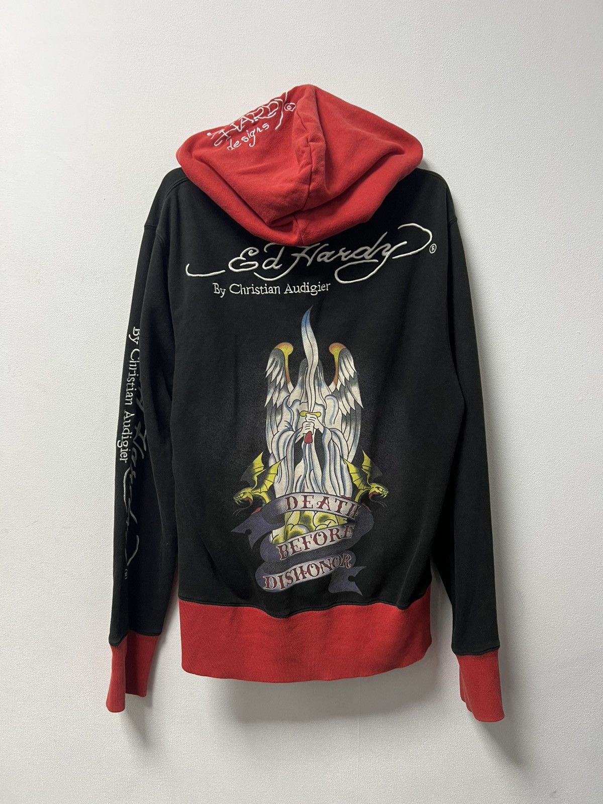 Ed Hardy Vintage Ed Hardy Zip Up Hoodie Size M Size US M / EU 48-50 / 2 - 1 Thumbnail