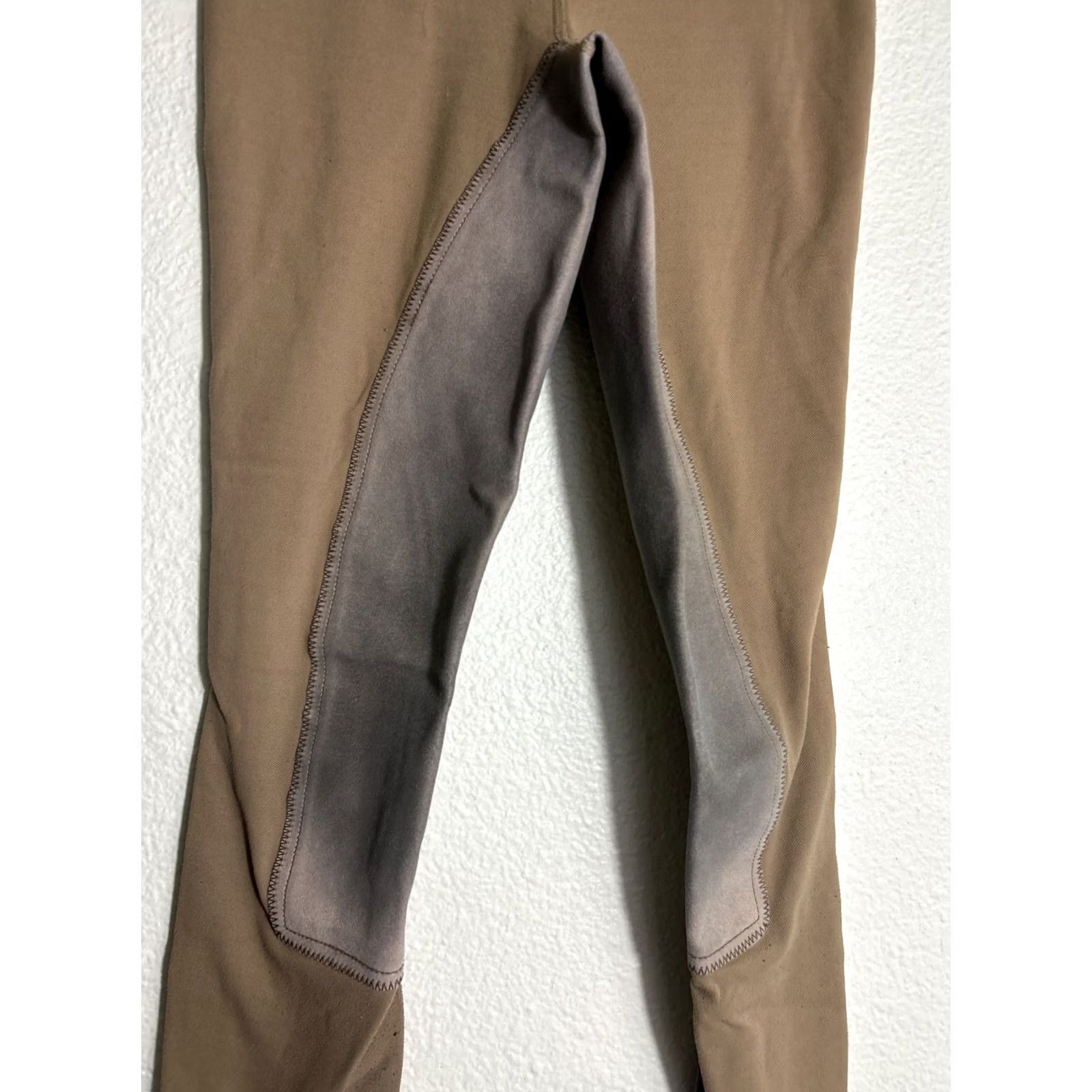 Ariat VINTAGE Ariat Women's Small Khaki Equestrian Riding Pull On Trousers Pants 26x26" Size 28" / US 6 / IT 42 - 3 Thumbnail