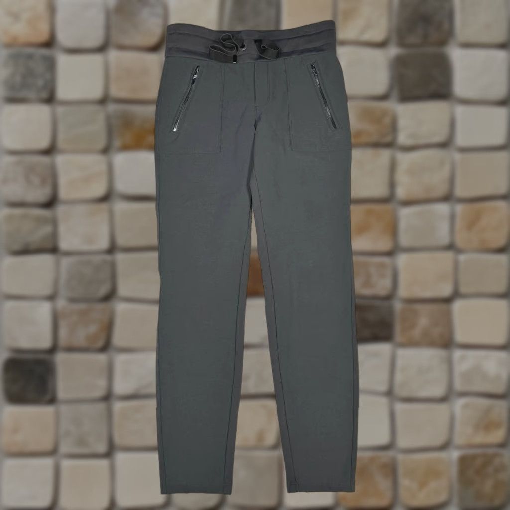Athleta Athleta Womens 4 Black Stretch Wander Stash Skinny Pants Mid Rise Drawstring Athletic Apparel Size 27" / US 4 / IT 40 - 1 Thumbnail
