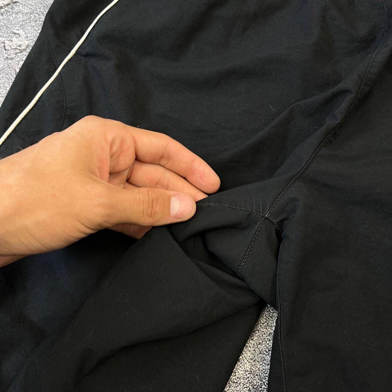 Nike × Vintage Vintage 90s Rare Black Drill Nike Y2K Shorts,Size XL Size US 35 - 8 Thumbnail