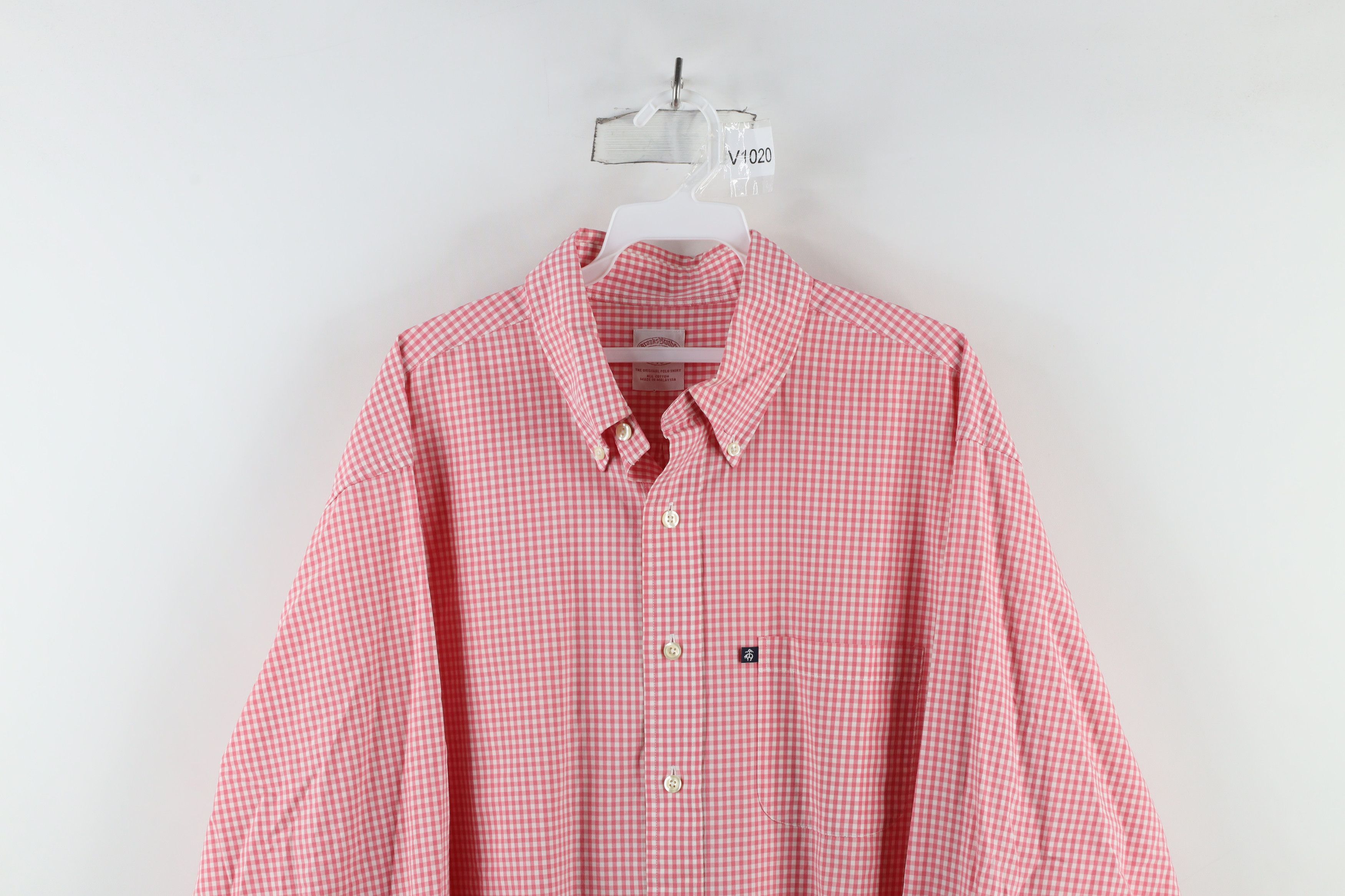 Brooks Brothers × Vintage Vintage Brooks Brothers Button Down Shirt Gingham Plaid Size US L / EU 52-54 / 3 - 2 Thumbnail