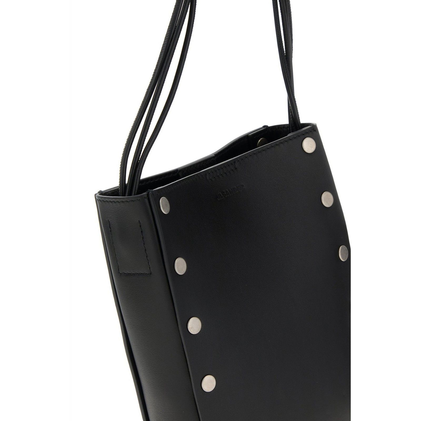 Jil Sander JIL SANDER Tangle Stud Black Leather Shoulder Bag New Size ONE SIZE - 4 Thumbnail