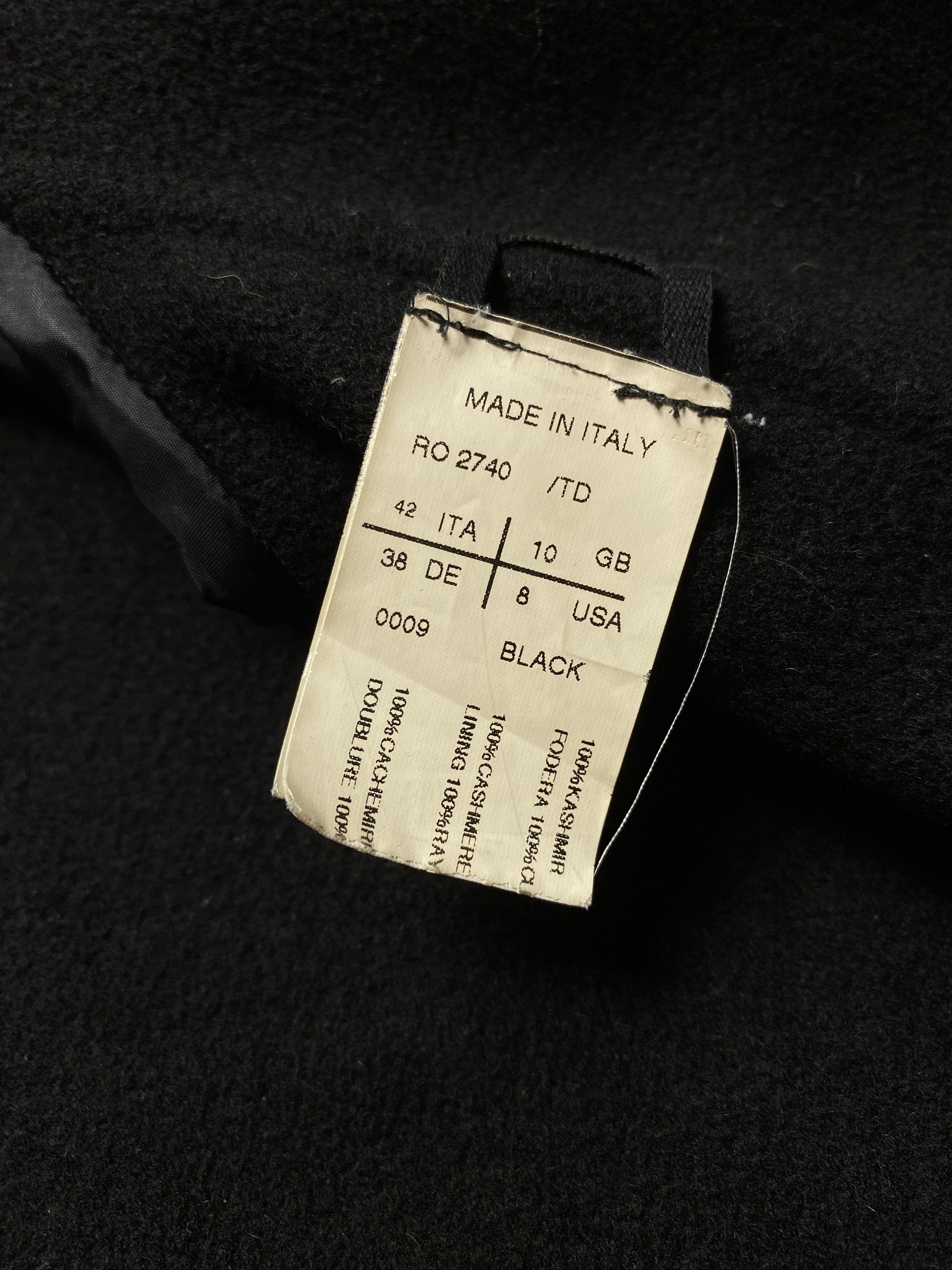 Designer × Rick Owens × Rick Owens Drkshdw Rick Owens black cashmere jacket vintage 90s y2k rare luxury Size US S / EU 44-46 / 1 - 9 Thumbnail