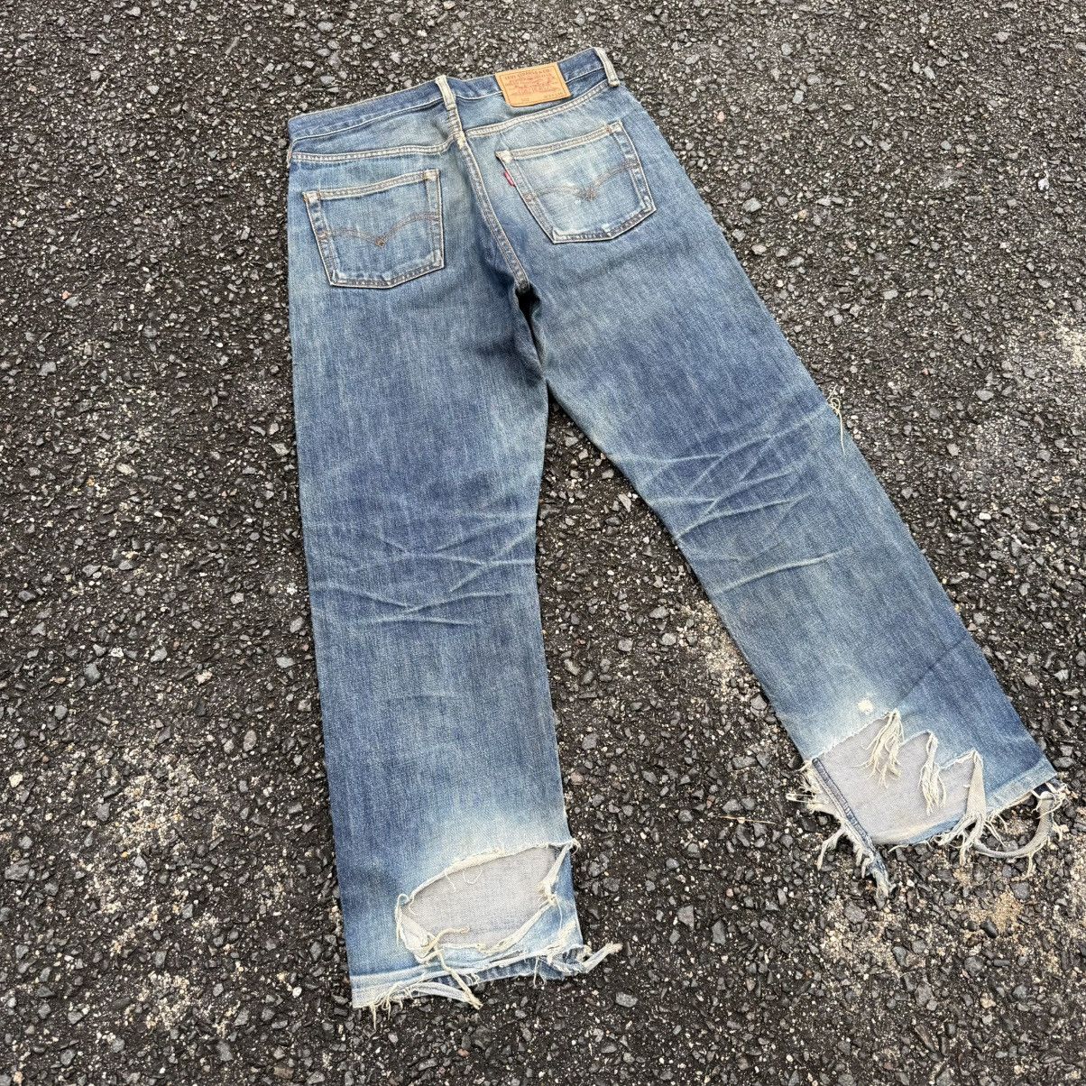Levi's Vintage Clothing VINTAGE LEVI'S 502 97' BIG E RUSTY SELVEGE RIPPEP JEAN DENIM Size US 33 - 10 Thumbnail