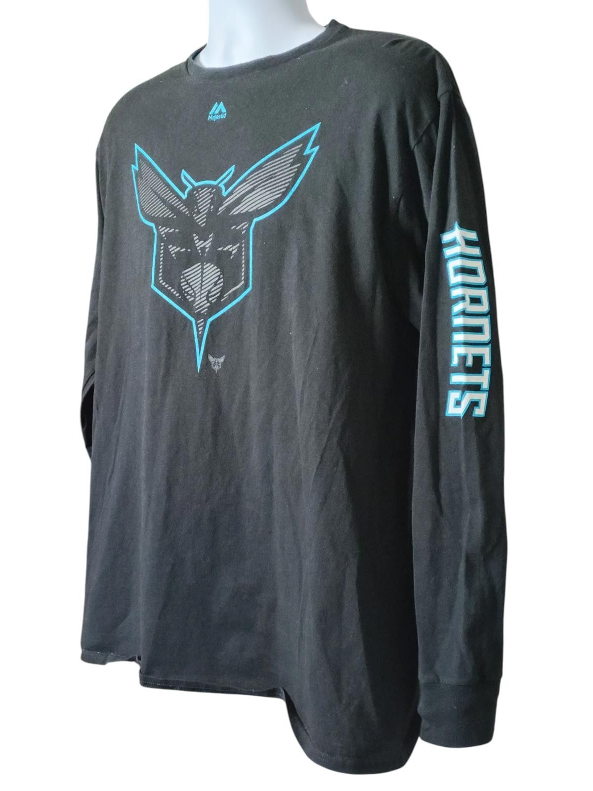 Majestic Majestic Charlotte Hornets Long Sleeve T-Shirt Size US XL / EU 56 / 4 - 5 Thumbnail