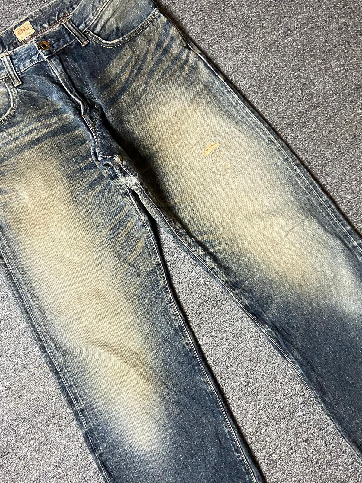 Edwin × Vintage Vintage EDWIN 505 Distressed Denim Jeans (122) Size US 32 / EU 48 - 10 Thumbnail