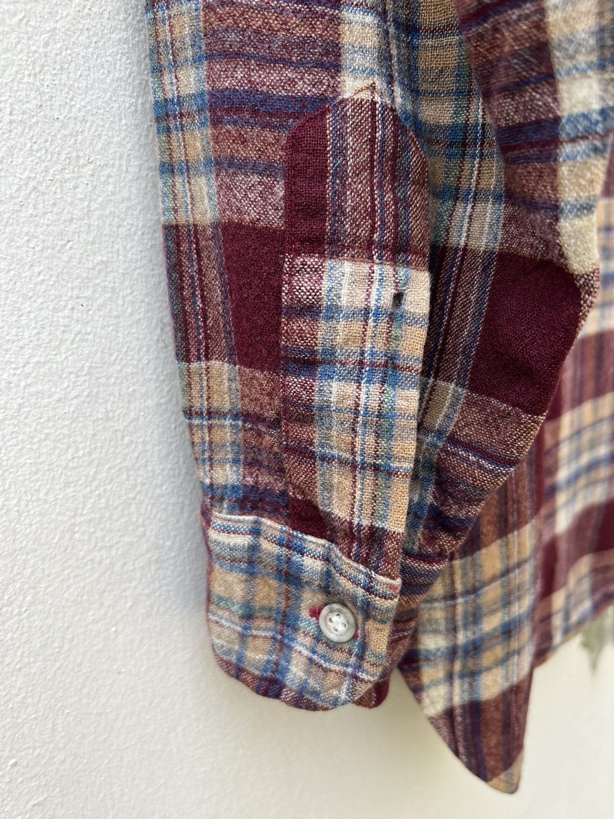 Flannel Vintage 70s Pendleton Shadow Plaid Wool Flannel Shirt Size US M / EU 48-50 / 2 - 14 Thumbnail