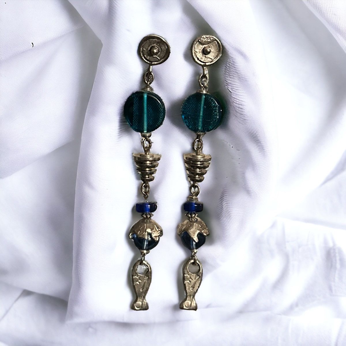 Other Long beaded dangle earrings Size ONE SIZE - 2 Thumbnail